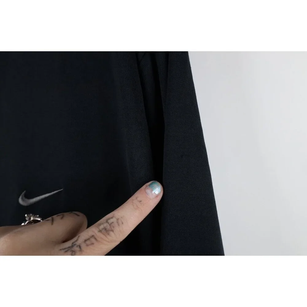 Vintage Nike Mens XL Travis Scott Mini Swoosh Knit Long Sleeve T-Shirt Black - Picture 5 of 15